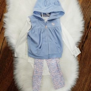 Carters girl 3 piece outfit